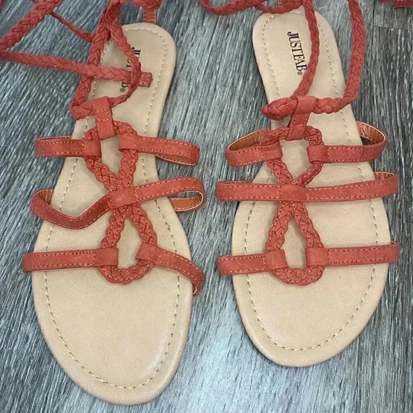 Womens JustFab Olympia Strappy Sandals - 8.5 - Picture 2 of 5